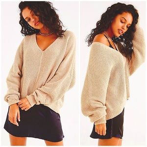 Urban Outfitters Oversized V-Neck Knitted Sweater